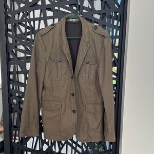 Express Men's Olive Military Jacket